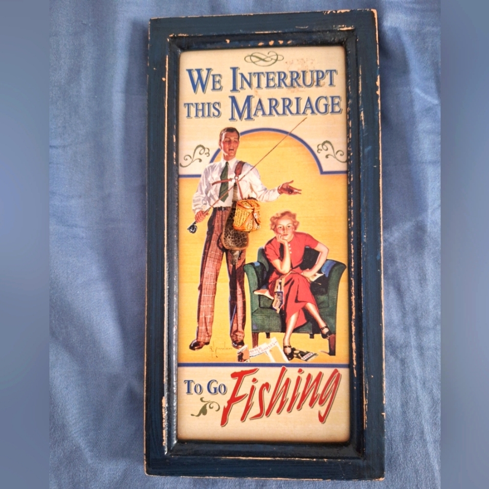 Vintage look fishing picture